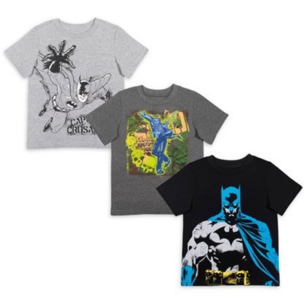 NEW Batman Graphic t-shirts shirts Joker DC Comics Size 7 / 8 SET of 3 T shirts
